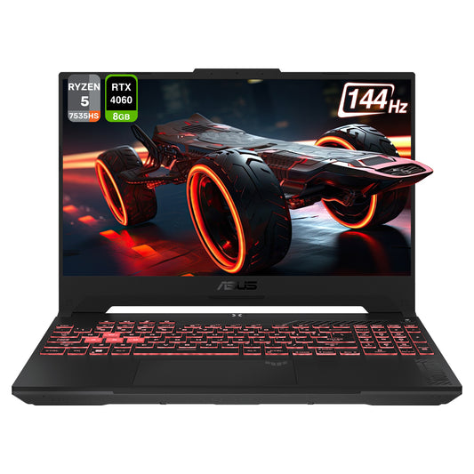 ASUS TUF A15 Gaming Laptop, Ryzen 5-7535HS, 15.6" FHD (1920x1080) 144Hz, RTX 4060