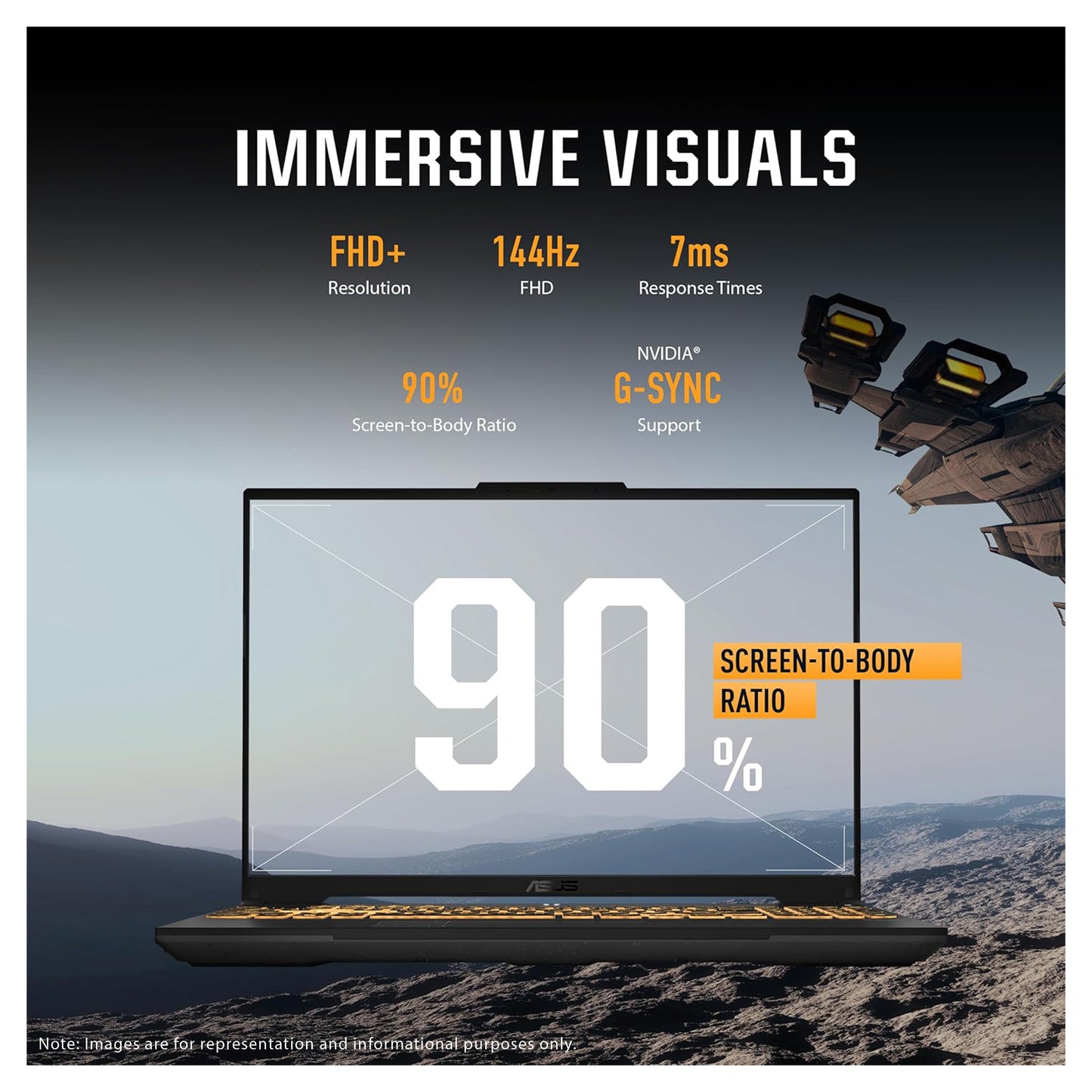 ASUS TUF F16 Gaming Laptop, 5-210H, 16'' FHD+ (1920x1200, WUXGA) 144Hz, RTX 4050