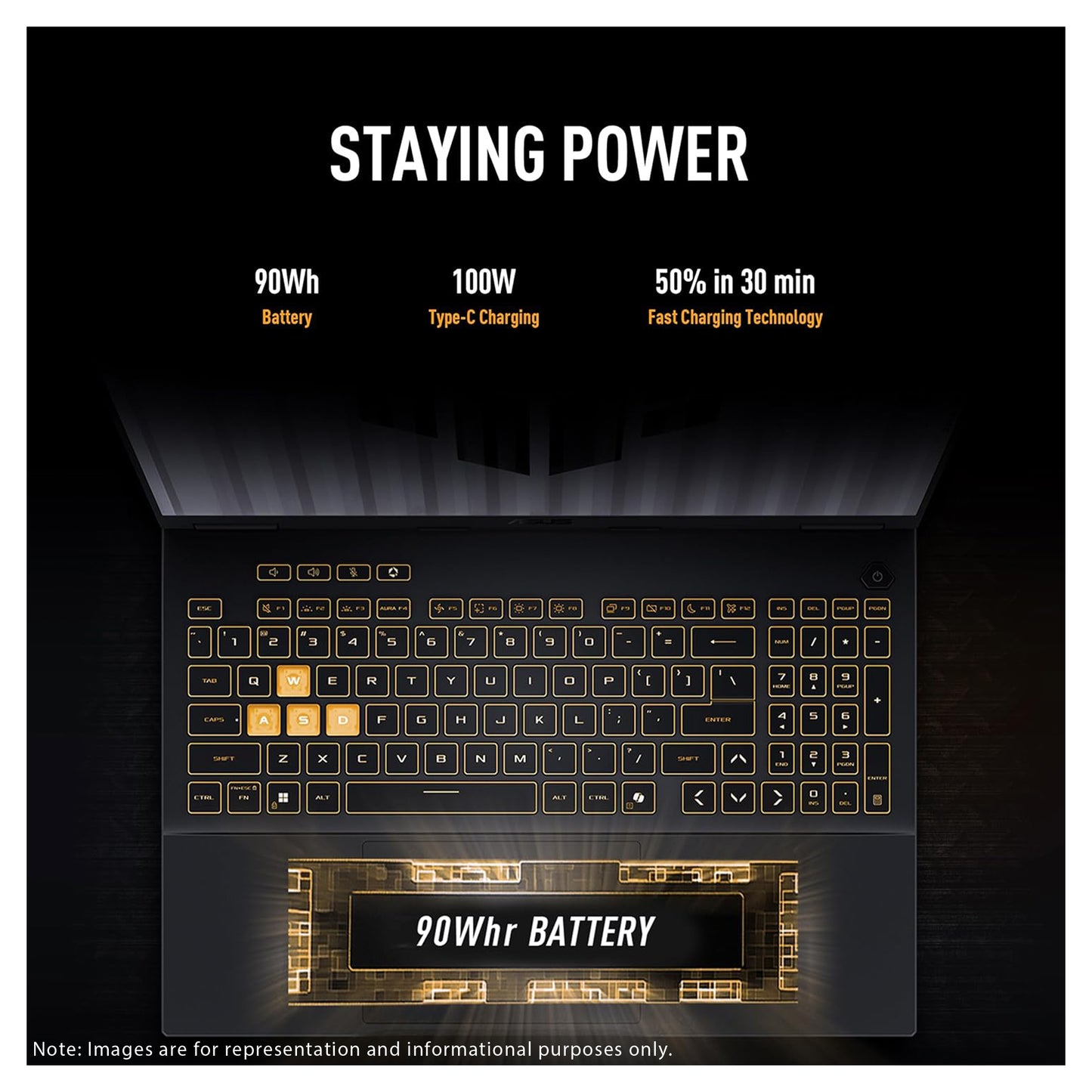 Asus TUF F16 Gaming Laptop, i7-14650HX, 16'' WUXGA (1920x1200) 165Hz RTX 5070