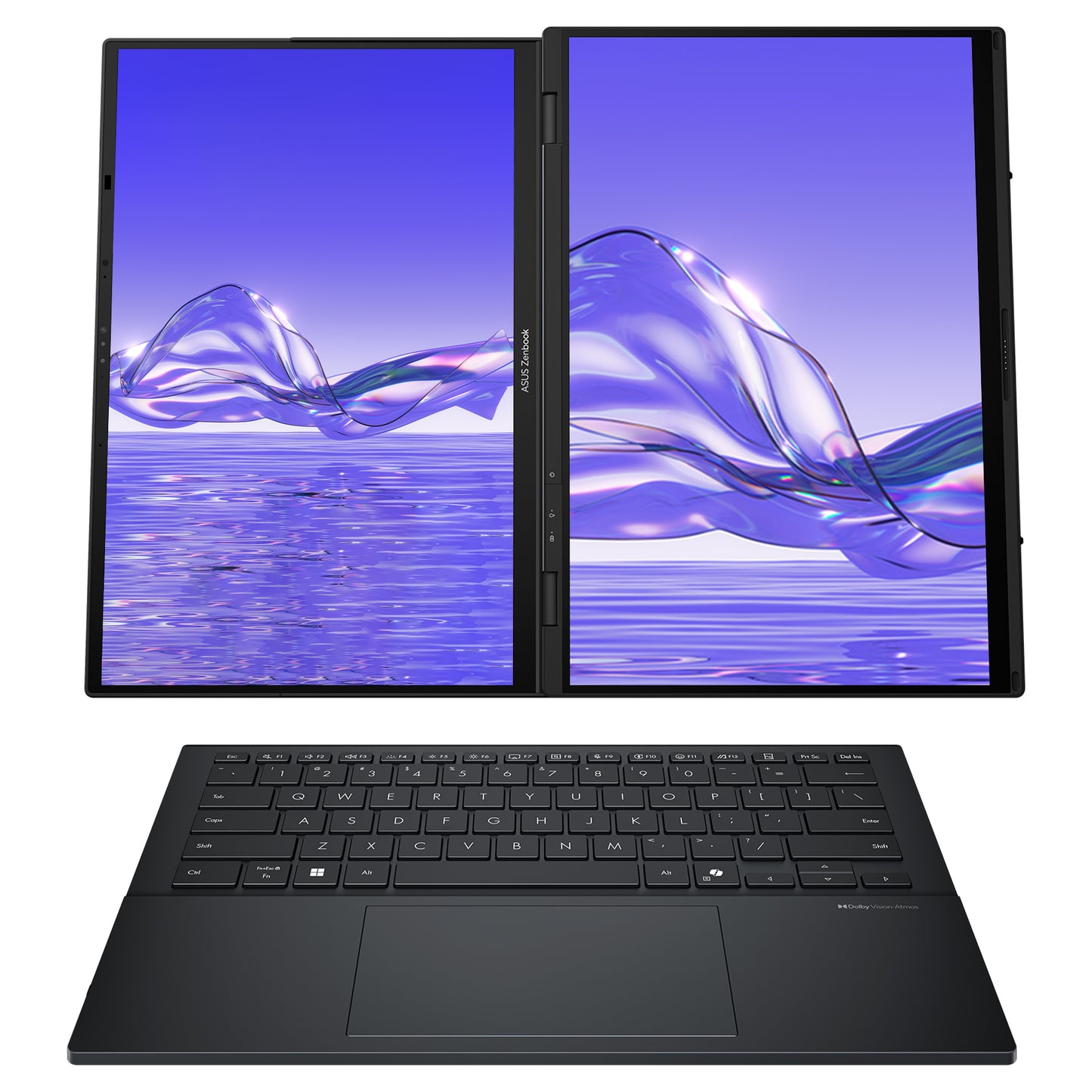 Asus Zenbook Duo Dual Laptop, Ultra 9-285H, 14'' 3K (2880x1800) OLED Touchscreen, Inkwell Gray