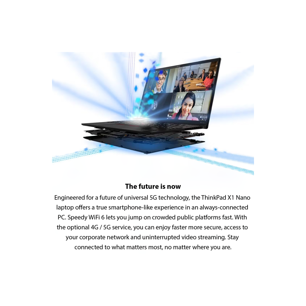 Lenovo ThinkPad X1 Nano Gen 1 , 13" 2K Display, Intel Core i7-1180G7, Iris Xe Graphics, Windows 11 Pro, Black