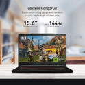 MSI Thin GF63 Gaming Laptop, 15.6" Display , 12th Gen Intel Core i7-12650H, NVIDIA GeForce RTX 4050, Windows 11 Home, Black - Teknoraks