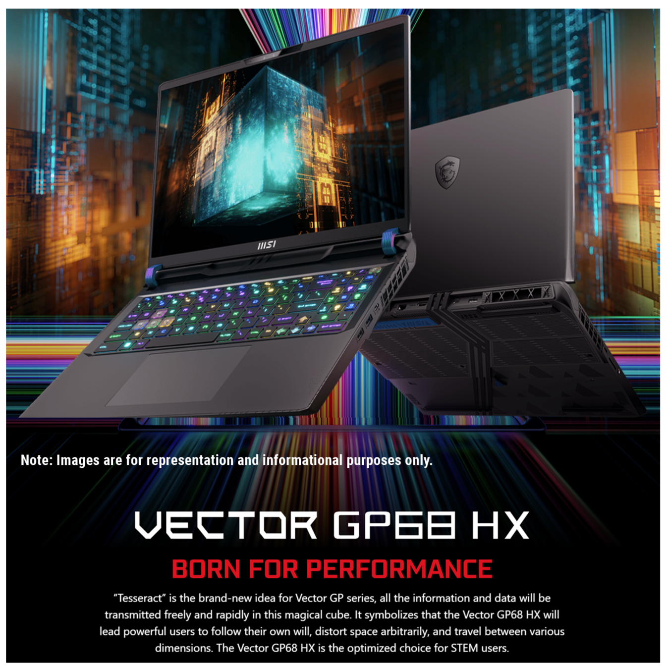 MSI Vector Gaming Laptop,  16" FHD+ Display, Intel core i9-13950HX, NVIDIA GeForce RTX 4080, Backlit Keyboard, Windows 11 Home, Cosmo Gray