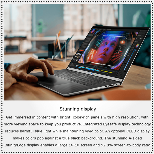 Dell XPS 15 9530 Laptop, 15.6" FullHD Display, 13th Gen Intel Core i7-13700H, NVIDIA GeForce RTX 4060, Windows 11 Home, Silver - Teknoraks