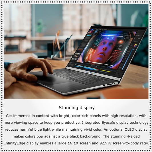 Dell XPS 15 9530 Laptop, 13th Gen Intel Core i7-13900H, 15.6" FullHD Plus, Rtx 4060, Windows 11 Home, Silver - Teknoraks