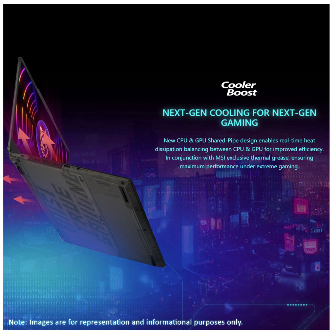 MSI  Cyborg Gaming Laptop, 15.6" Full HD Display,  Intel Core i7-12650H, NVIDIA GeForce RTX 4060, Backlit Keyboard, Windows 11 Home, Black