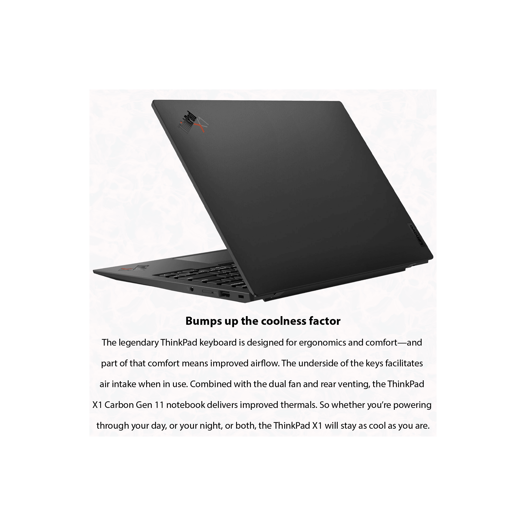 Lenovo ThinkPad X1 Carbon Gen 11, 13th Intel Core i7-1365U, 14" WUXGA IPS Display, Windows 11 Pro, Black