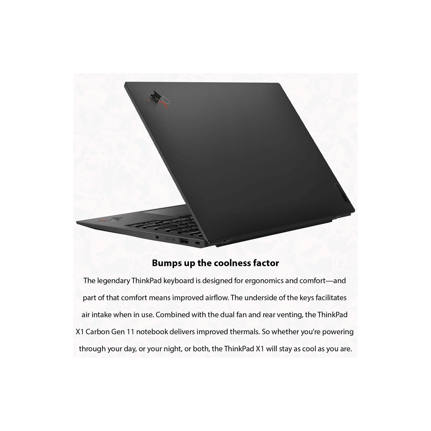 Lenovo ThinkPad X1 Carbon Gen 11, 13th Intel Core i7-1365U, 14" WUXGA IPS Display, Windows 11 Pro, Black - Teknoraks