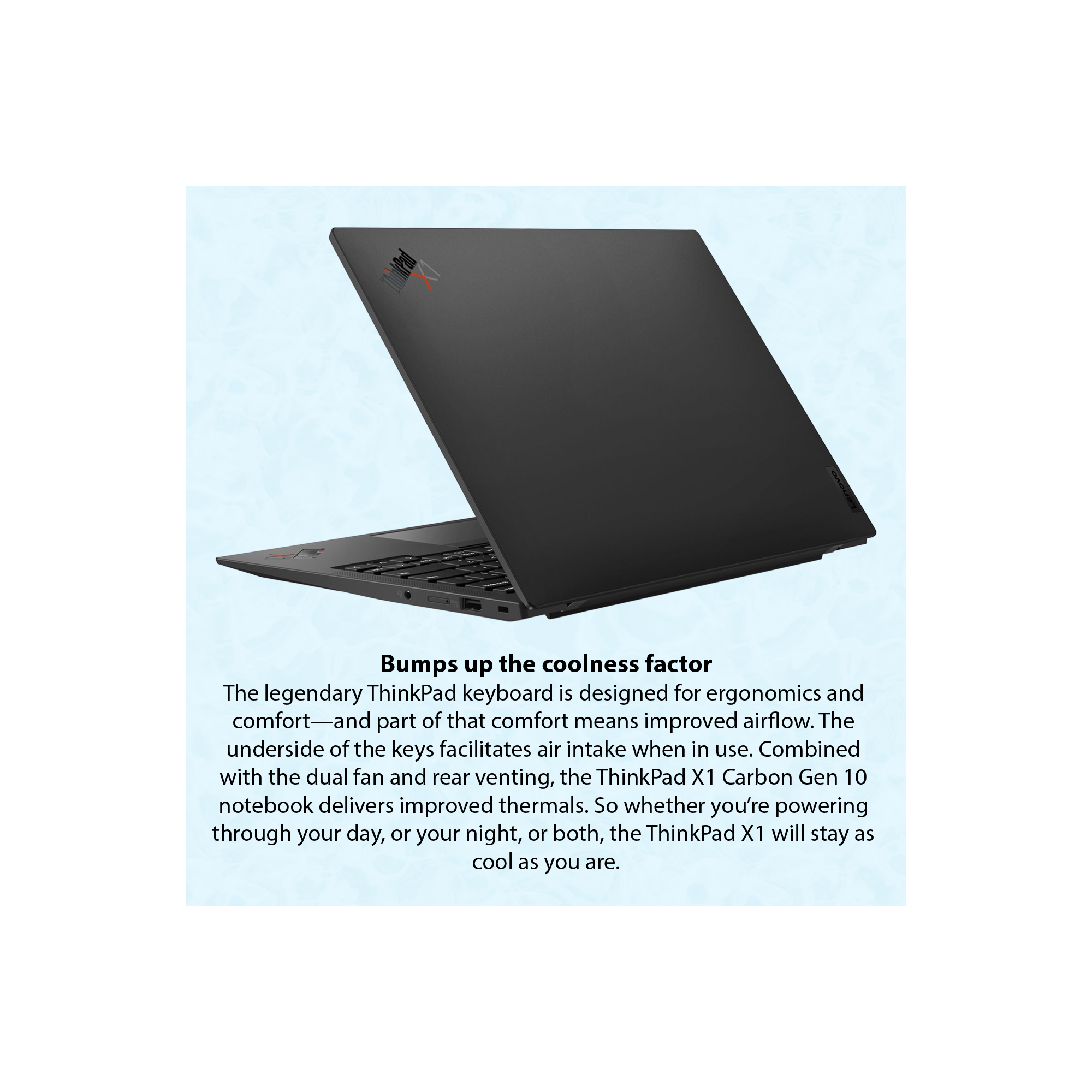 Lenovo ThinkPad X1 Carbon Gen 10 Intel Laptop, 14" WUXGA IPS Display, Intel Core i7-1260P, Intel Iris Xe Graphics, Windows 11 Pro, Black
