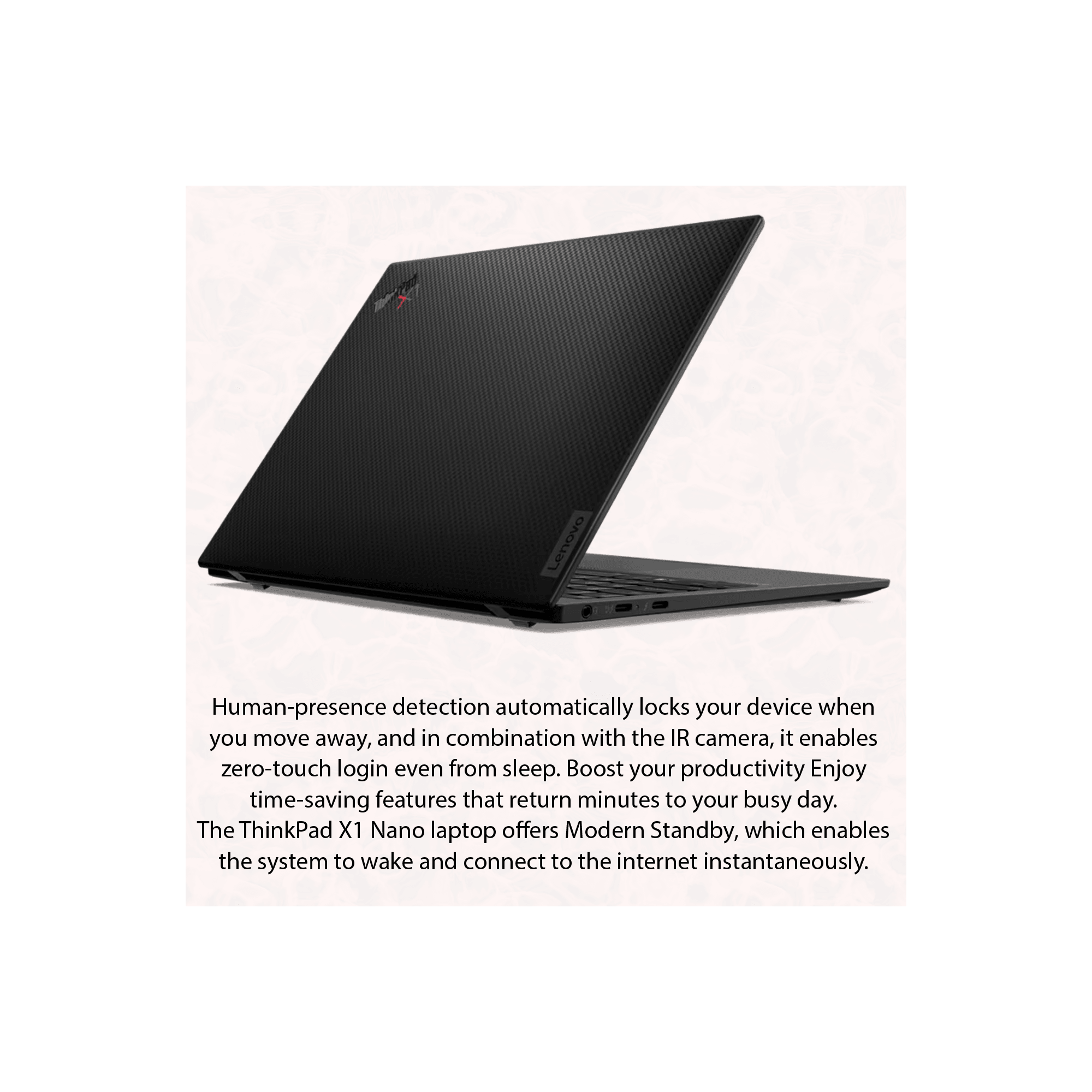 Lenovo ThinkPad X1 Nano Gen 1, 13" 2K Display, Intel Core i5-1130G7, Intel Iris Xe Graphics, Windows 10 Pro, Black