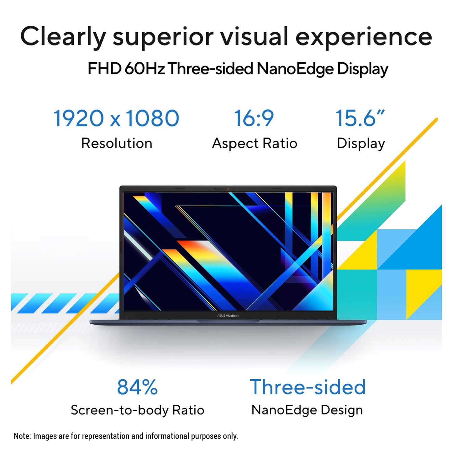 ASUS Vivobook 15 Laptop, Ryzen 7 7730U, 15.6" FHD (1920x1080), Backlit Chiclet Keyboard