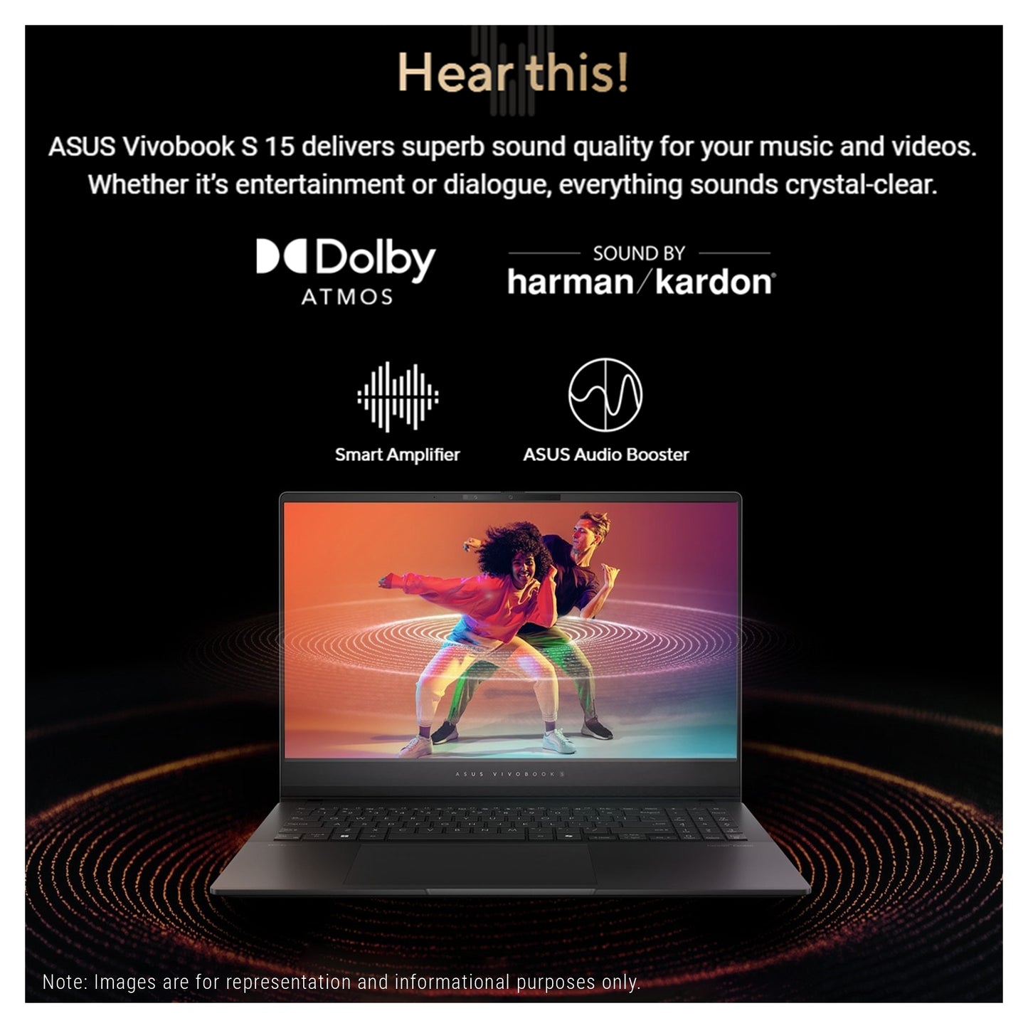 ASUS Vivobook S Copilot+ Laptop, Ryzen AI 9 HX 370, 15.6" 3K (2880x1620), W11Home (Used-Good)