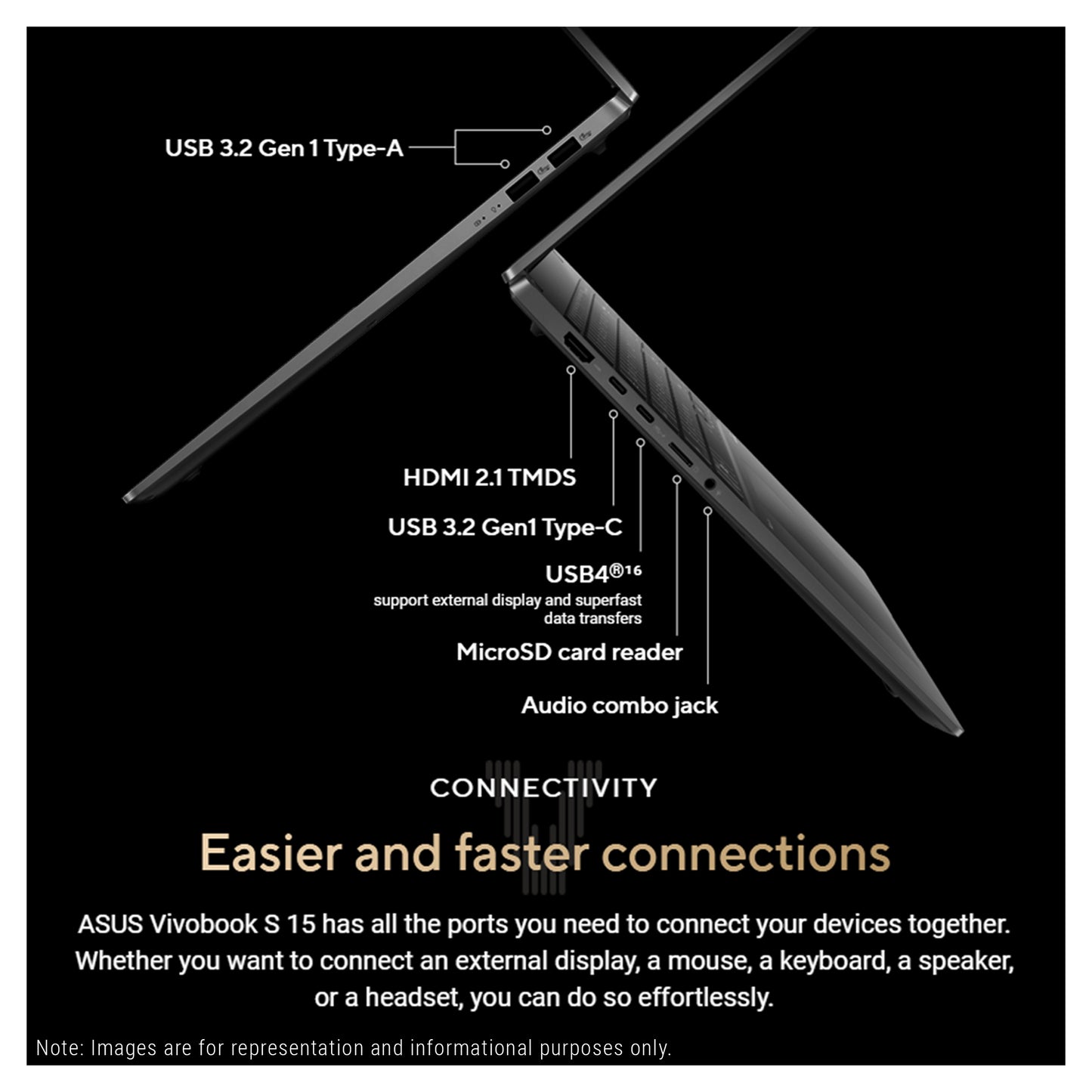 ASUS Vivobook S Copilot+ Laptop, Ryzen AI 9 HX 370, 15.6" 3K (2880x1620), W11Home (Used-Good)