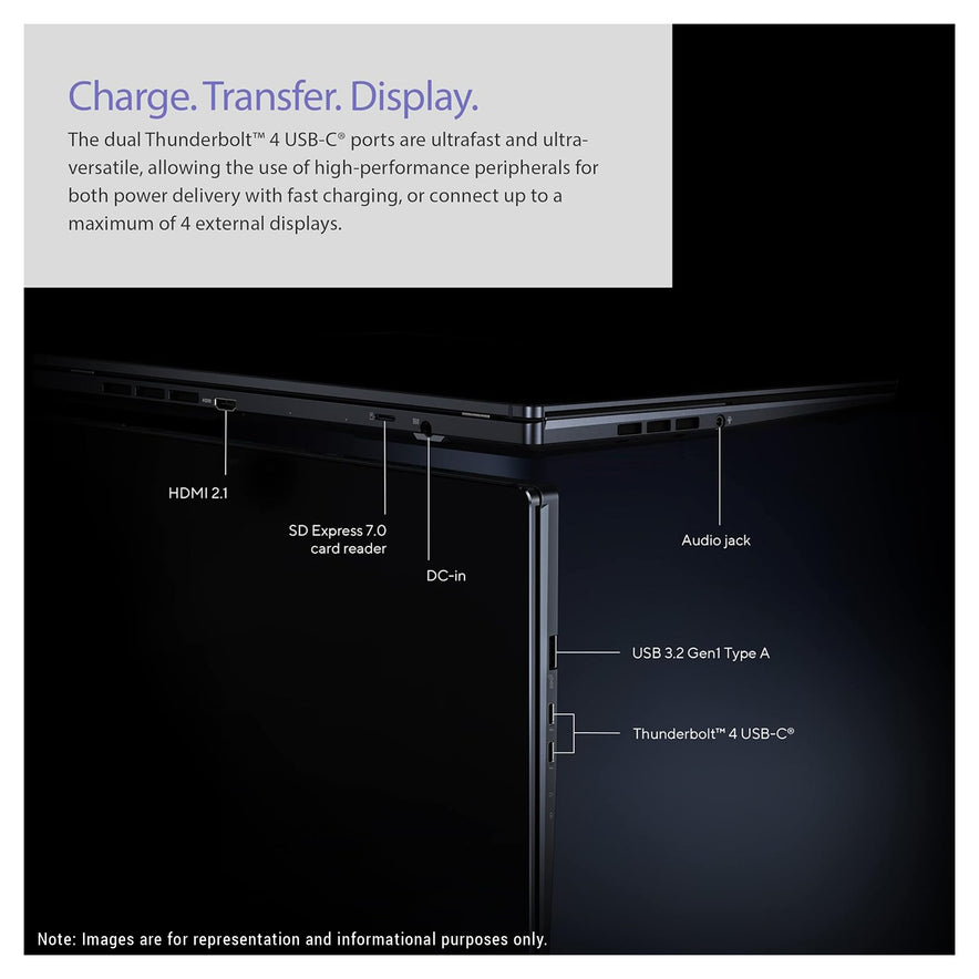 ASUS Zenbook Pro 14 Duo Laptop, i9-13900H, 14,5