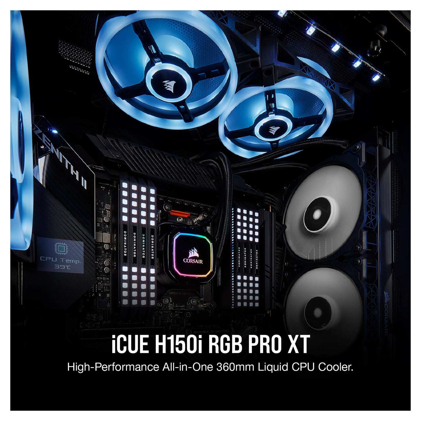 CORSAIR iCUE H150i RGB PRO XT, 360mm Radiator (Used-Very Good)