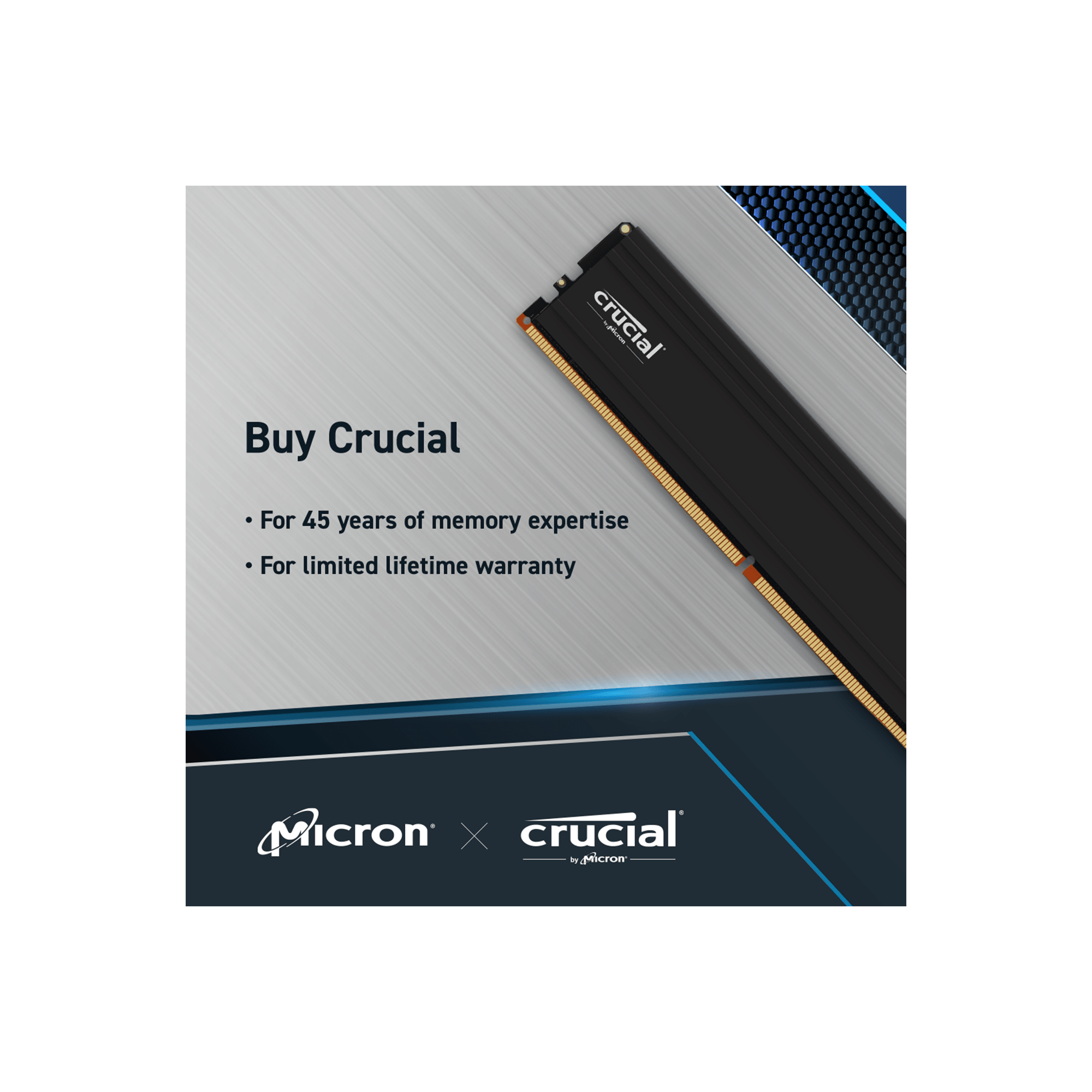 Crucial CP2K16G56C46U5 Pro 32GB Kit (2x16GB) DDR5-5600 UDIMM