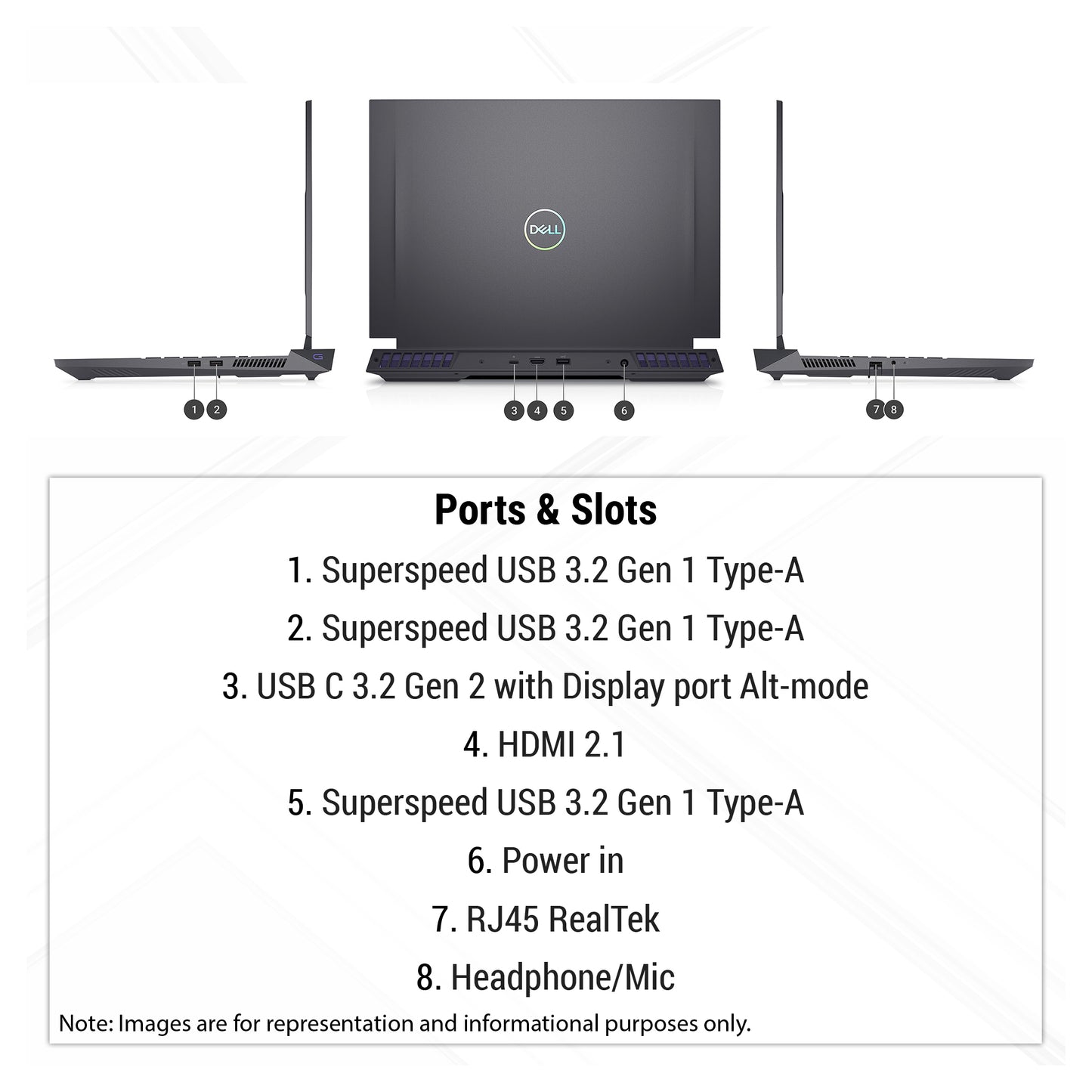 Dell G16 7630 Gaming Laptop, i9-13900HX, 16" QHD, RTX 4070, W11 Pro (Used-Like New)