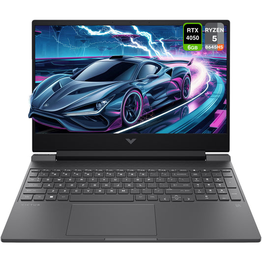 HP Victus Gaming Laptop, Ryzen 5 8645HS, 15,6" FHD (1920 x 1080) 144Hz, RTX4050