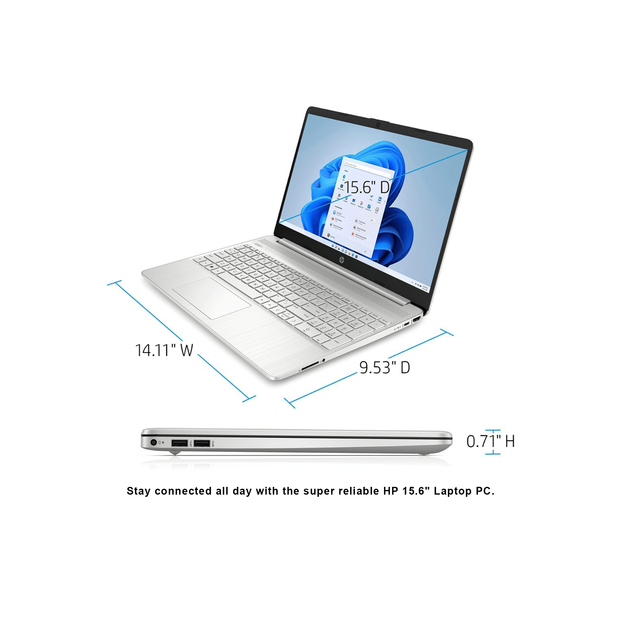 Hp 15 Laptop, Intel Core i5-1135G7, 15.6" HD(1366 x 768) Touch, Windows 11 Home