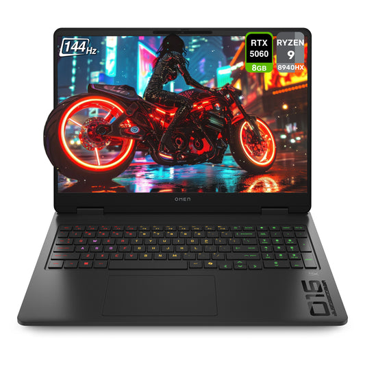HP OMEN Gaming Laptop, Ryzen 9-8940HX, 16" 2K (1920x1200) 144Hz, RTX 5060  (Used-Like New)