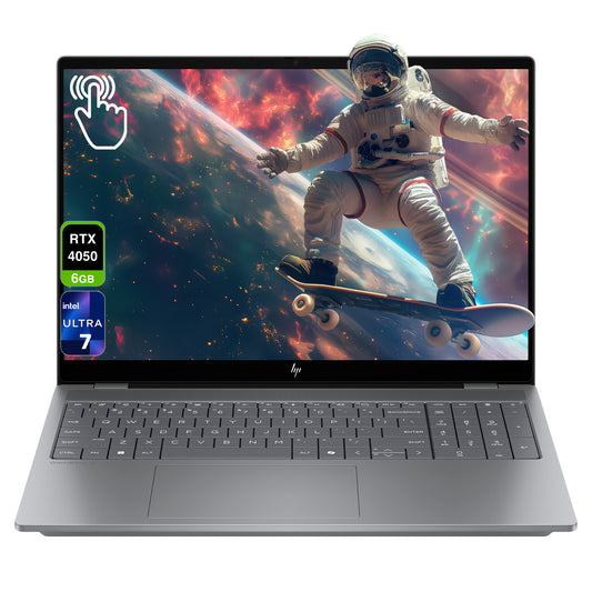 HP OmniBook X AI 16 Laptop, Ultra 7-255H, 16" 2K (2048x1280) OLED Touchscreen, RTX4050
