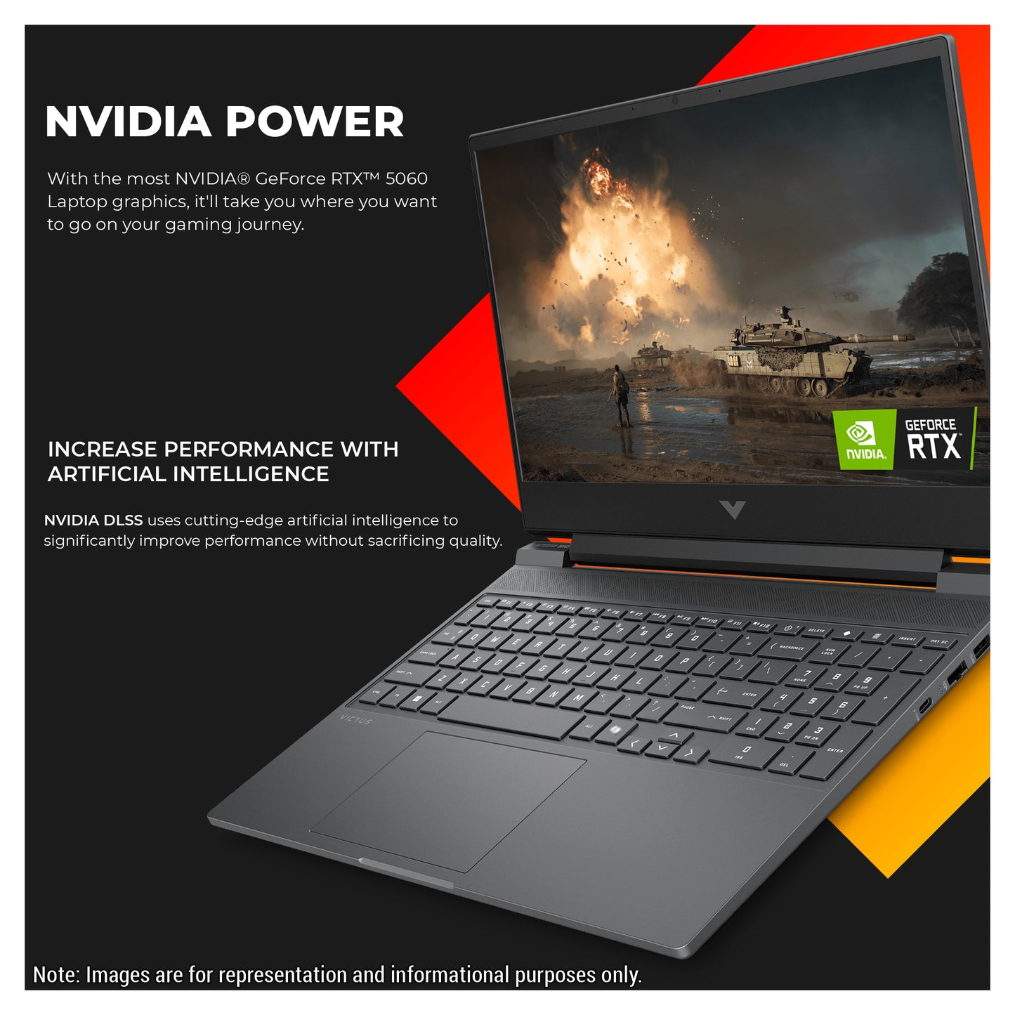 HP Victus Gaming Laptop, i7-13620H 15,6" FHD (1920x1080) 144Hz, RTX5060 (Used-Like New)