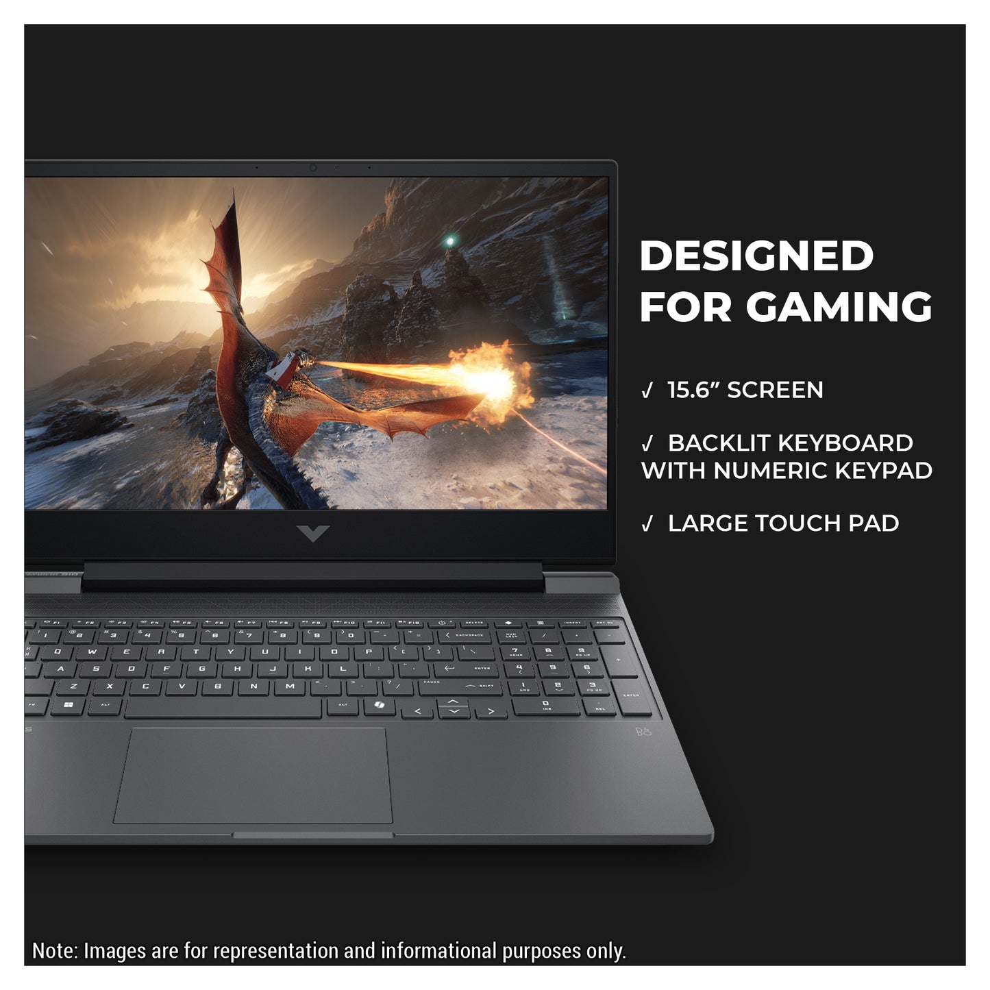 HP Victus Gaming Laptop, i7-13620H 15,6" FHD (1920x1080) 144Hz, RTX5060 (Used-Like New)