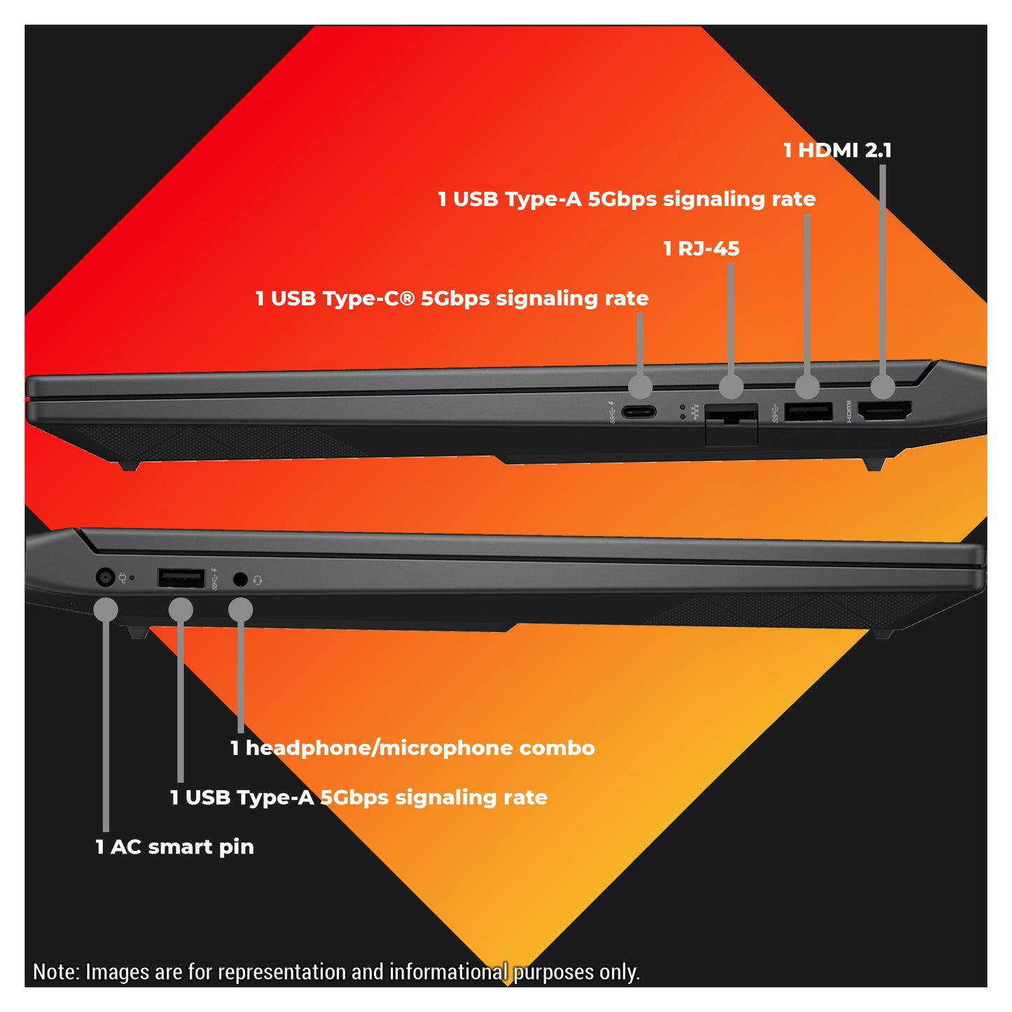 HP Victus Gaming Laptop, i7-13620H 15,6" FHD (1920x1080) 144Hz, RTX5060 (Used-Like New)