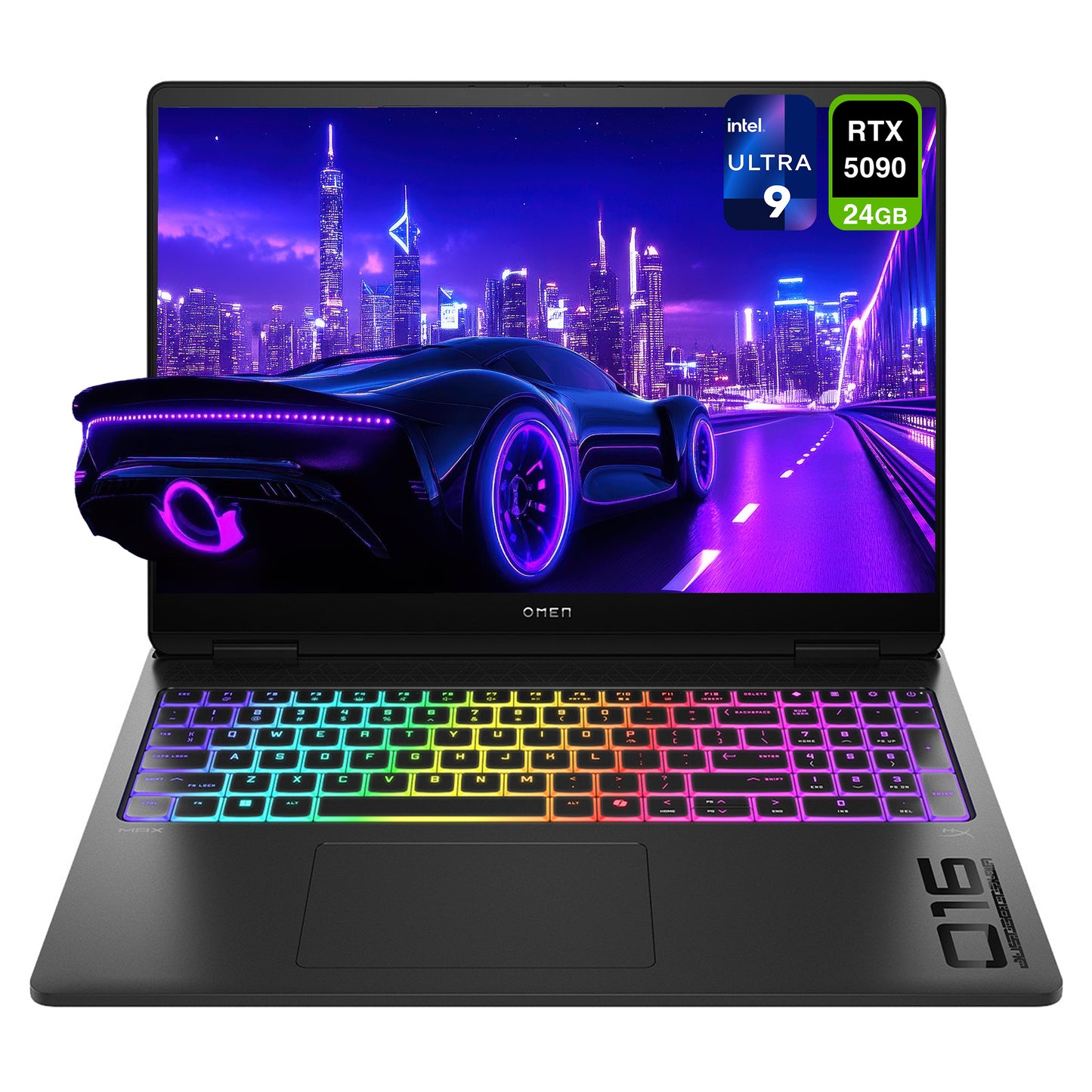 HP OMEN MAX Gaming Laptop, Ultra 9-275HX, 16" WUXGA (1920x1200) 165Hz, RTX5090, 1-zone RGB Backlit Keyboard