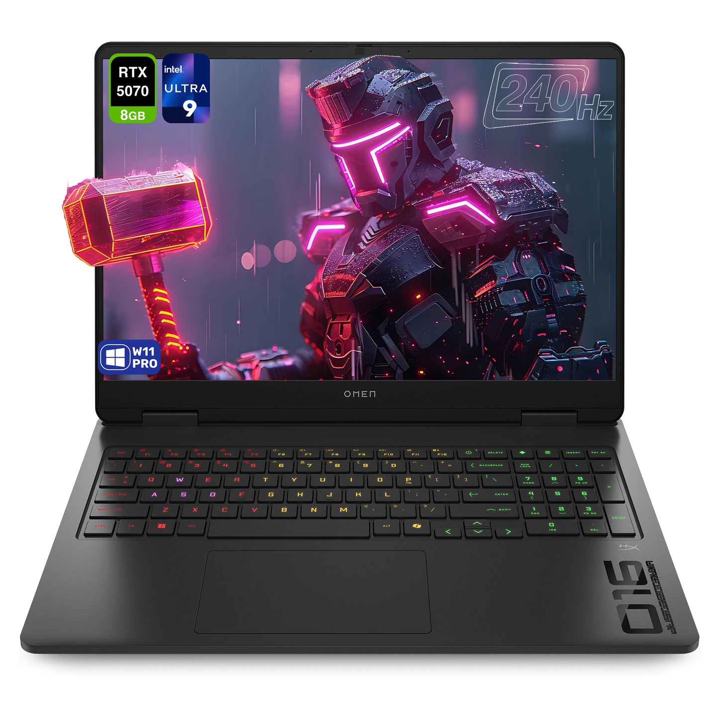 HP OMEN Slim 16 Gaming Laptop,Ultra 9-285H, 16" WQXGA (2560 x 1600) 240Hz, RTX 5070
