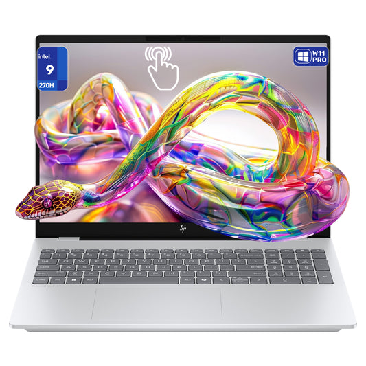 HP OmniBook 7 Laptop, Intel 9-270H, 16" 2K (2048x1280) OLED 120Hz Touchscreen, Gray