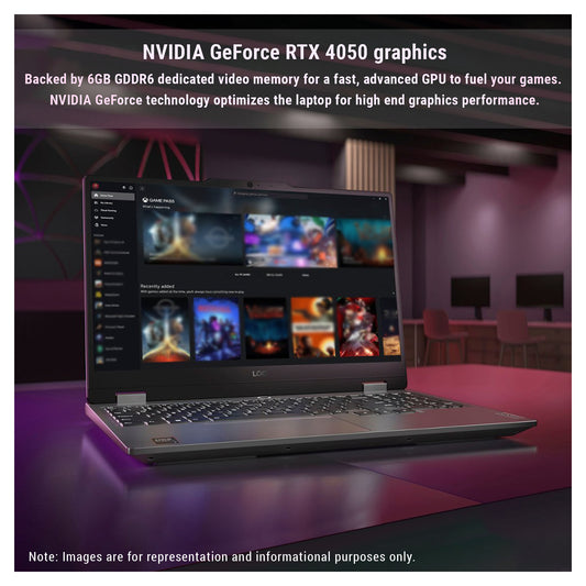 Lenovo LOQ Gaming Laptop, Ryzen 5-7235HS, 15.6" FHD (1920x1800), RTX4050