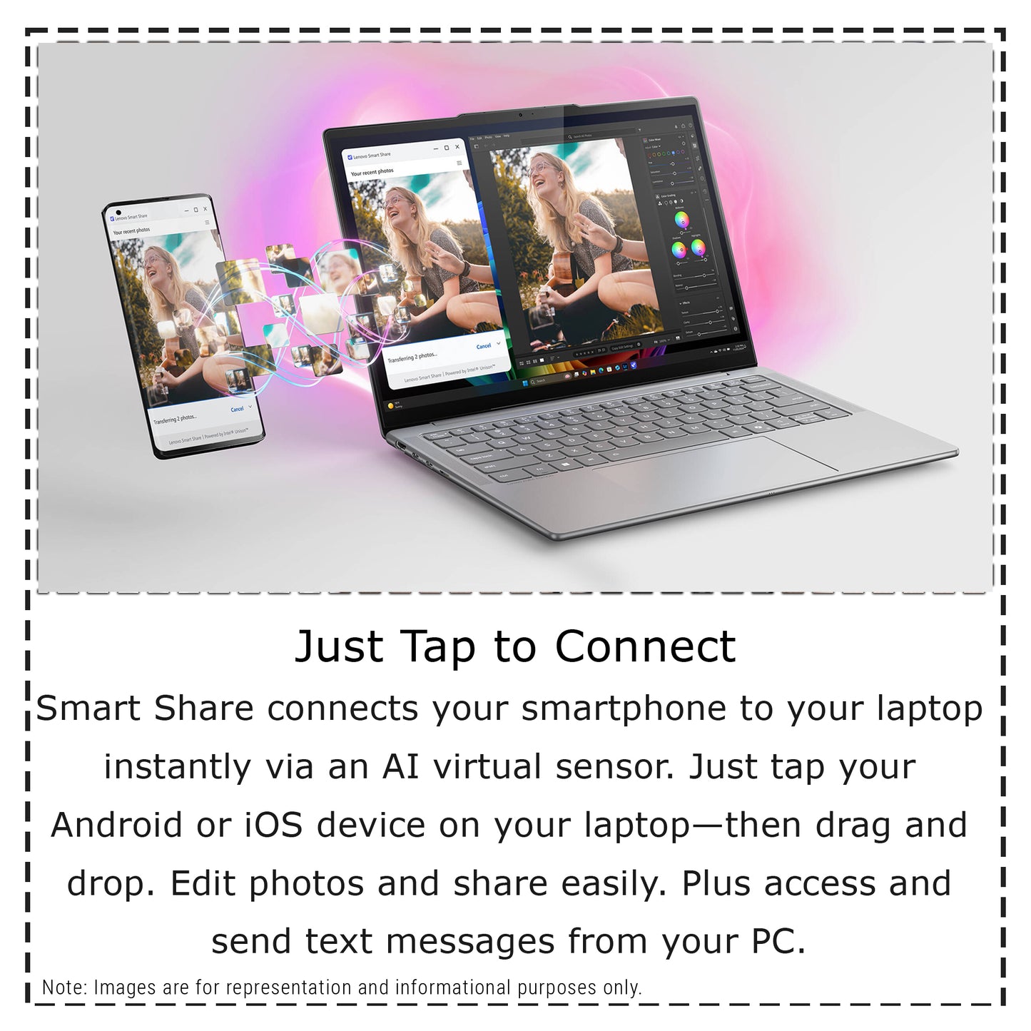 Lenovo Slim 7i Copilot+ Laptop, Ultra 7-258V, 14" WUXGA (1920x1200) OLED Touchscreen