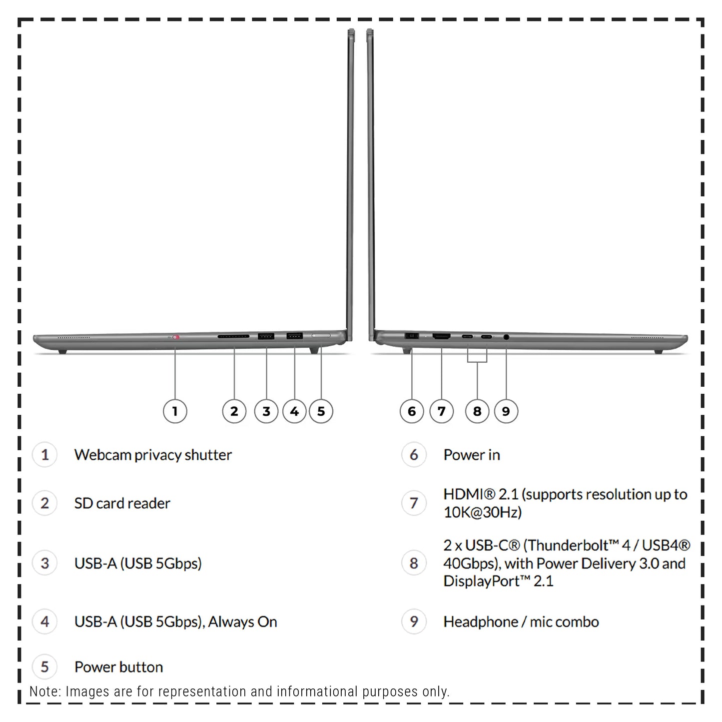 Lenovo Yoga Pro 9i Laptop, Ultra 9-285H, 16" 2.8K (2880x1800) OLED Touchscreen, RTX 5050