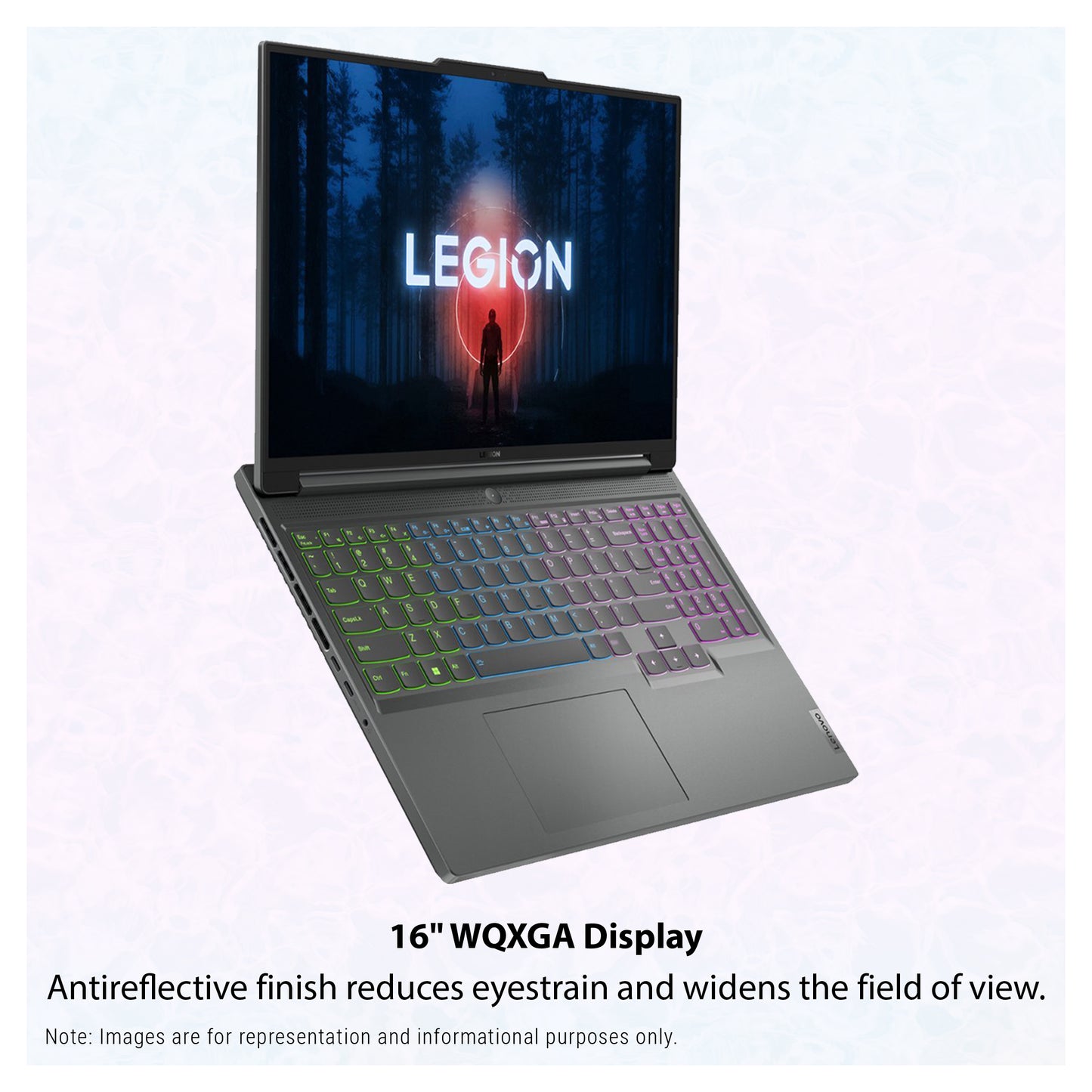 Lenovo Legion Slim 5 Gen 9 Laptop, Ryzen 7 7735HS, 16" WQXGA, RTX4070, W11 Home