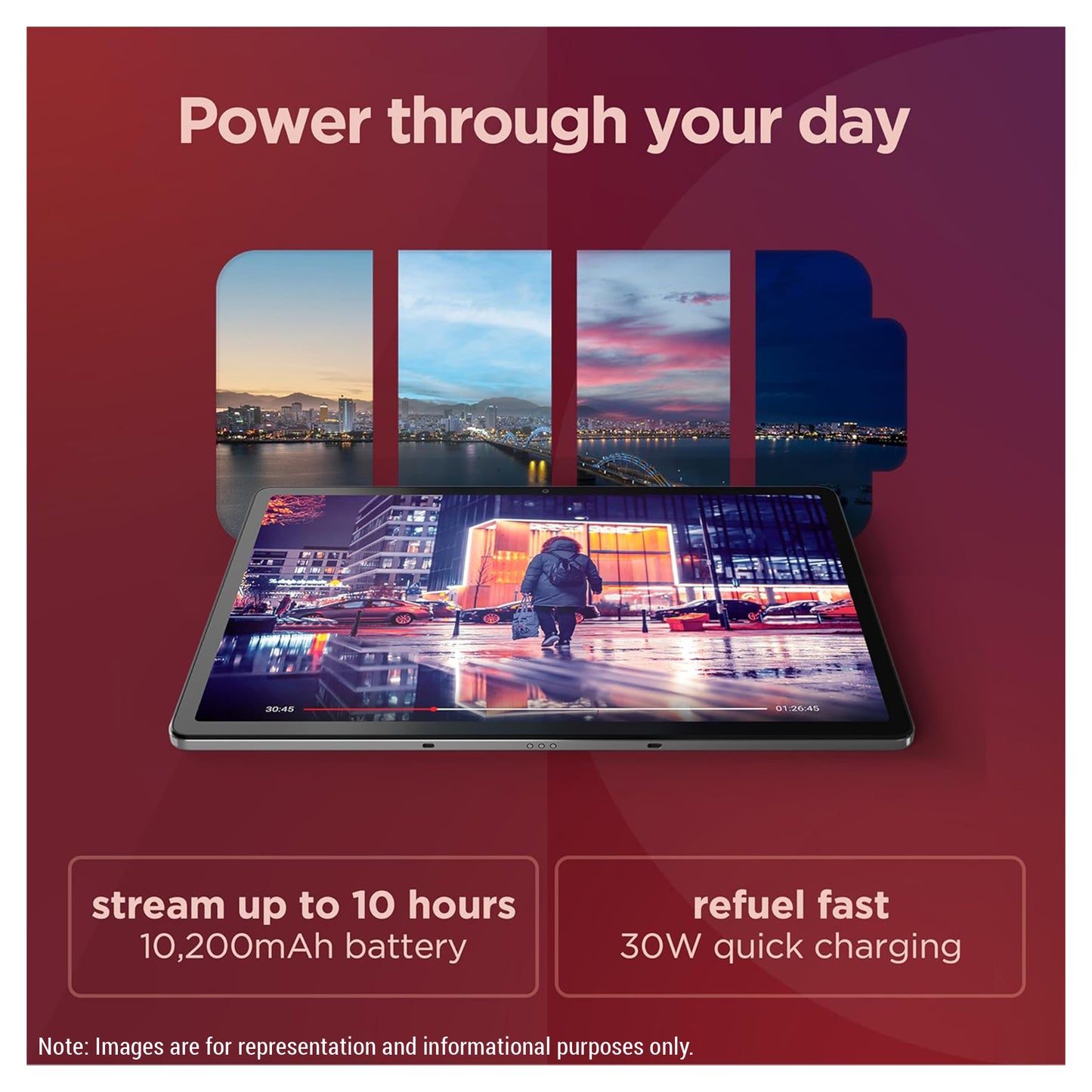 Lenovo P12 Expansive Touchscreen Tablet, 12.7" 3K Display, 13MP Camera, 8GB Memory, 128GB, Pen Included (Used-Like New)