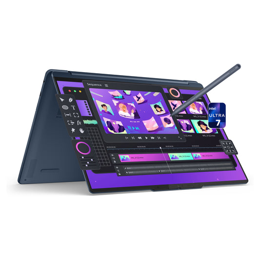 Lenovo Yoga 9i 2-in-1 Copilot+ Laptop, Ultra 7-258V, 14" 3K (2880x1800) OLED Touchscreen
