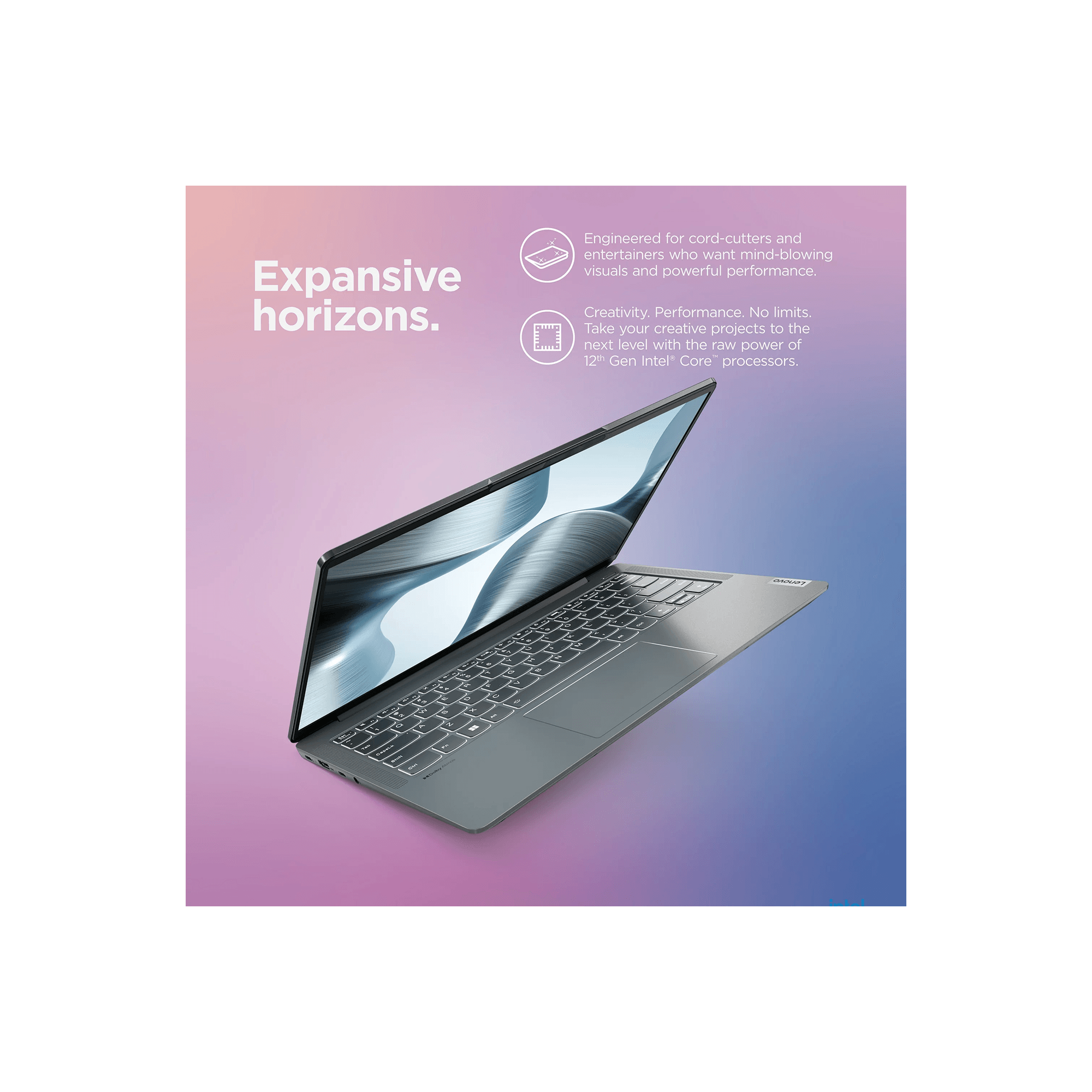 Lenovo IdeaPad 5 Pro Laptop, Intel Core i5-1240P, 14" 2.2K(2240 x 1400) Touch, Windows 11 Home