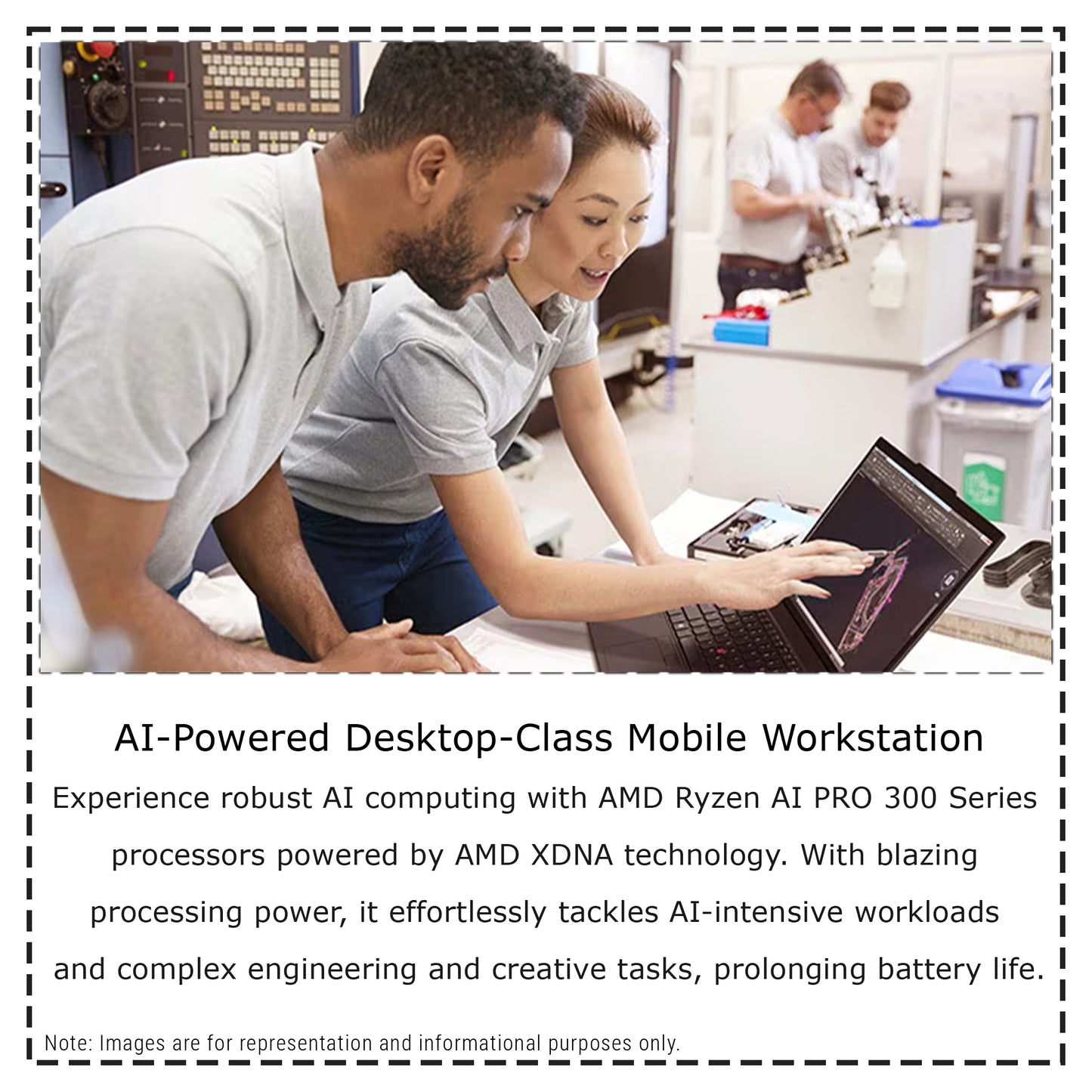 Lenovo ThinkPad P14s Gen 6 Mobile Workstation, Ryzen AI 9 HX PRO-370, 14" WUXGA (1920x1200) Radeon 890M,W11 Pro