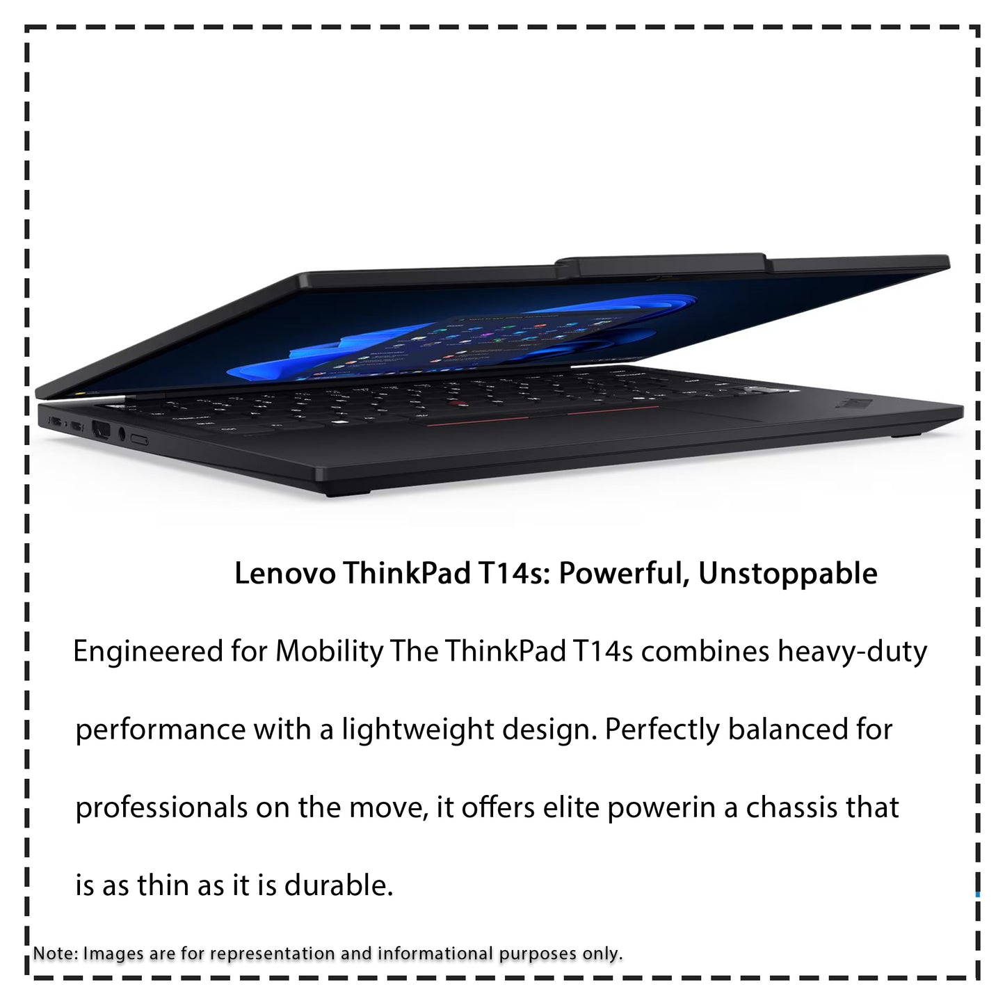 Lenovo ThinkPad T14s Gen 6 Laptop, Ultra 7-255U, 14" WUXGA (1920x1200)  Integrated Graphics, W11 Pro,