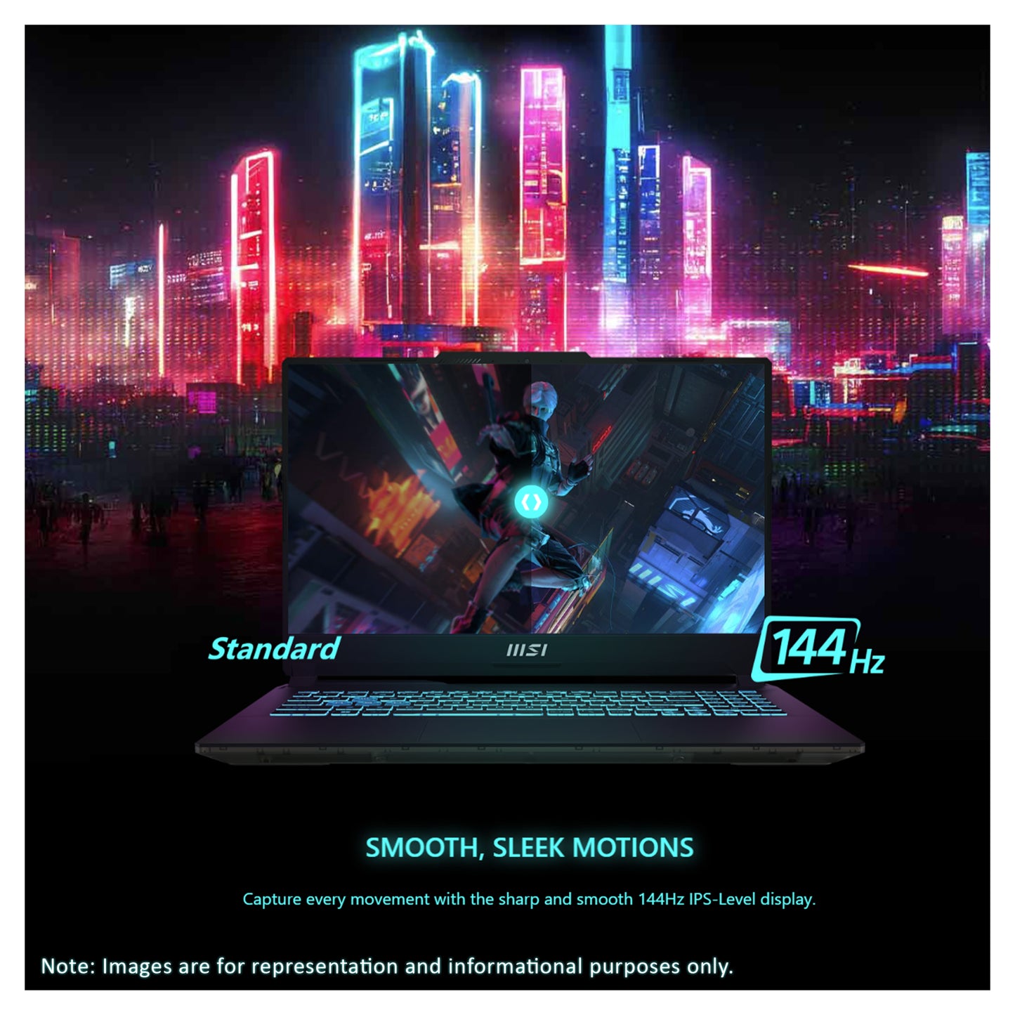 MSI Cyborg 15 Cyborg Gaming Laptop, i7-12650H,15.6" FHD (1920x1080), RTX4060 (Used-Like New)