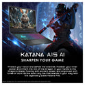 MSI Katana 15 Gaming Laptop, Ryzen 9 8945HS, RTX4070