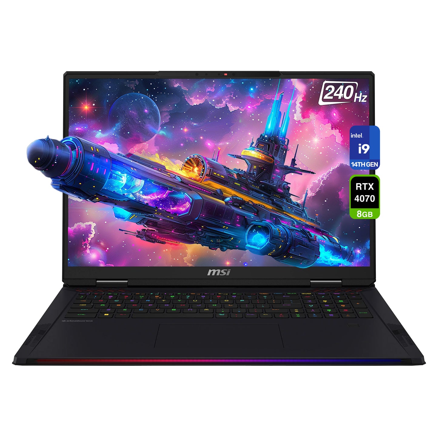 MSI Raider 18 HX Gaming Laptop, i9-14900HX 14th Gen, 18" 240 Hz QHD+ (2560x1600)