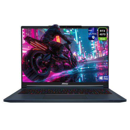MSI Stealth 16 AI Gaming Laptop, Ultra 9-185H,16" QHD+ (2560x1600) 240Hz RTX 4070, W11 Pro (Used-Like New)