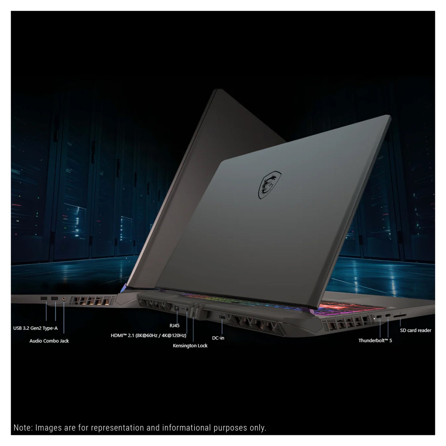MSI Vector 16 HX AI Gaming Laptop, Ultra 7-255HX, 16" FHD+ (1920x1200) 144Hz, RTX 5070Ti
