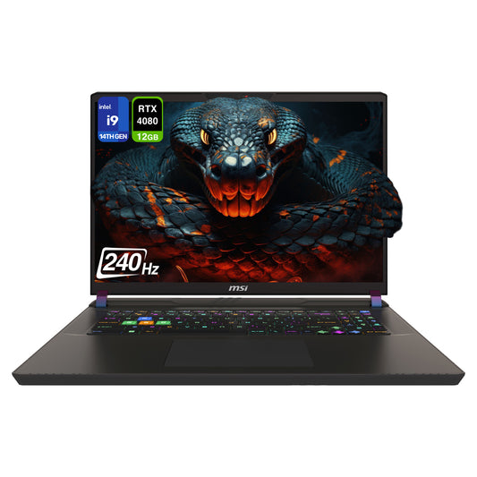 MSI Vector 17 HX Gaming Laptop, i9-14900HX, 17" QHD+ (2560x1600) 240Hz, RTX 4080 (Used-Like New)