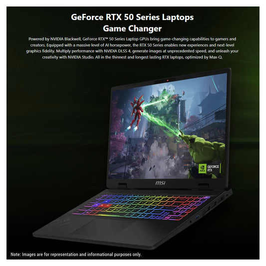 MSI Crosshair A16 Gaming Laptop, Ryzen 9-8940HX, 16'' QHD+ (2560x1600) 240Hz, RTX5060, 24-Zone RGB, Cosmos Gray