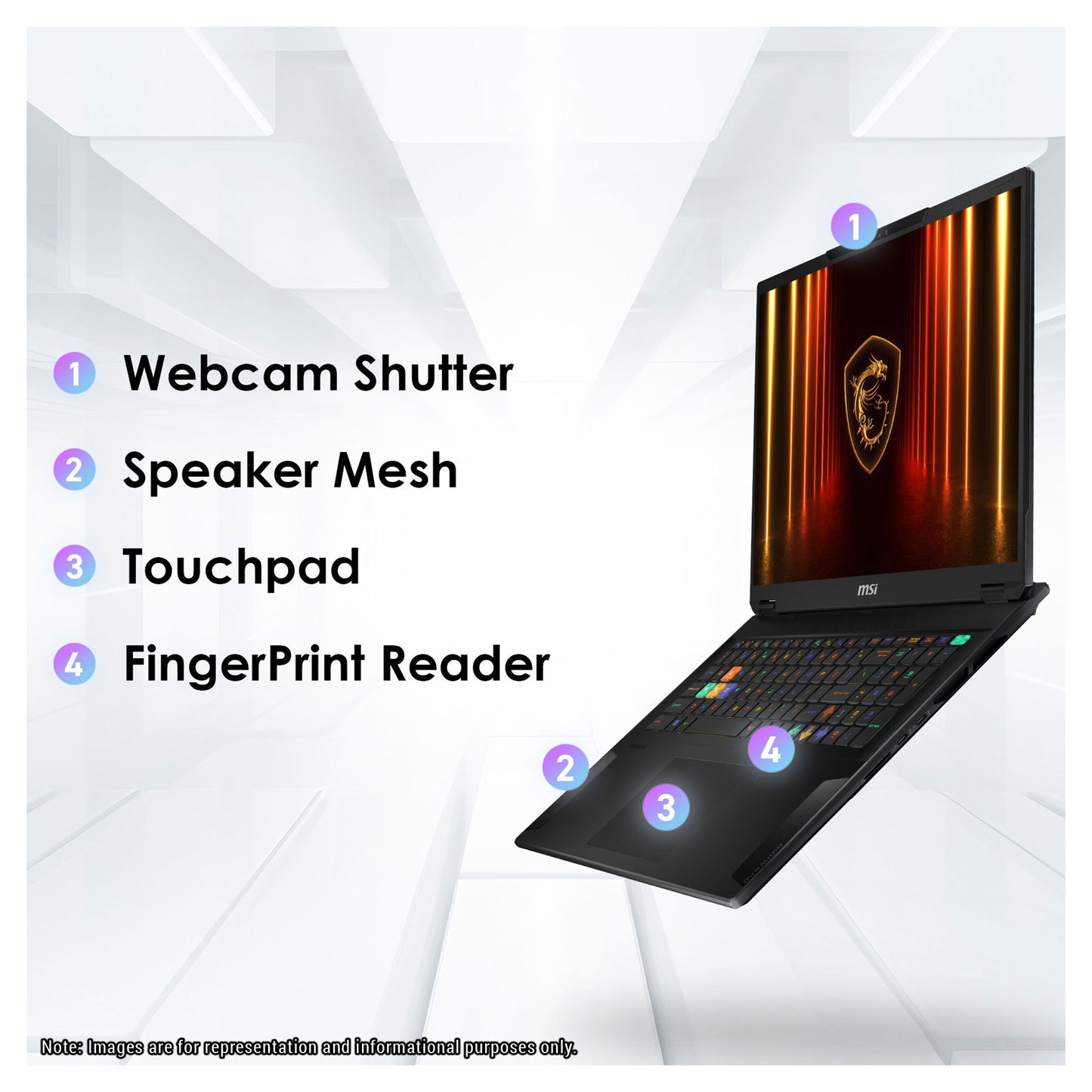 MSI Stealth 18 HX AI Gaming Laptop, Ultra 9-275HX, 18" 240Hz, RTX 5070Ti, W11 Pro