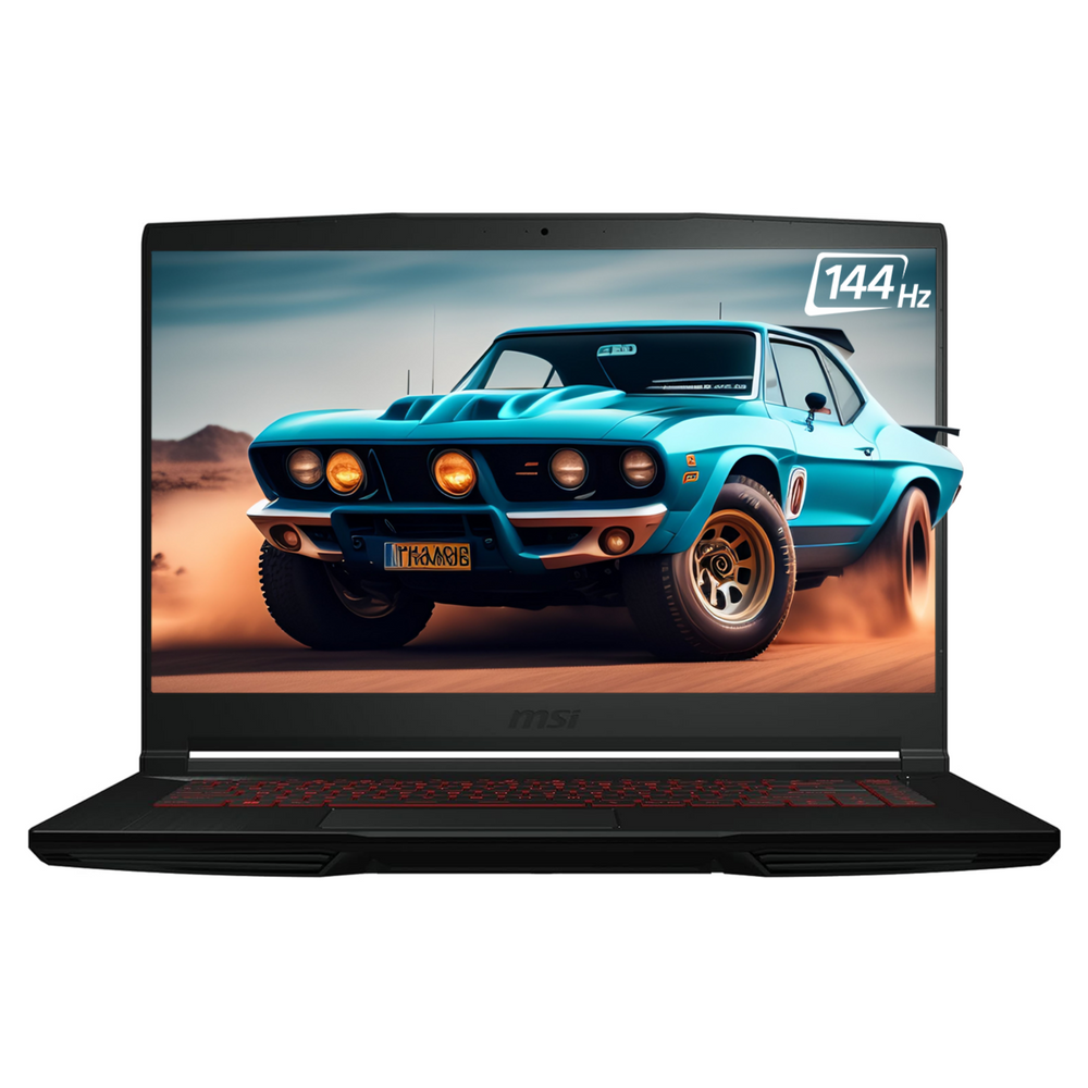 MSI Thin GF63 Gaming Laptop, 15.6" Display , 12th Gen Intel Core i7-12650H, NVIDIA GeForce RTX 4050, Windows 11 Home, Black