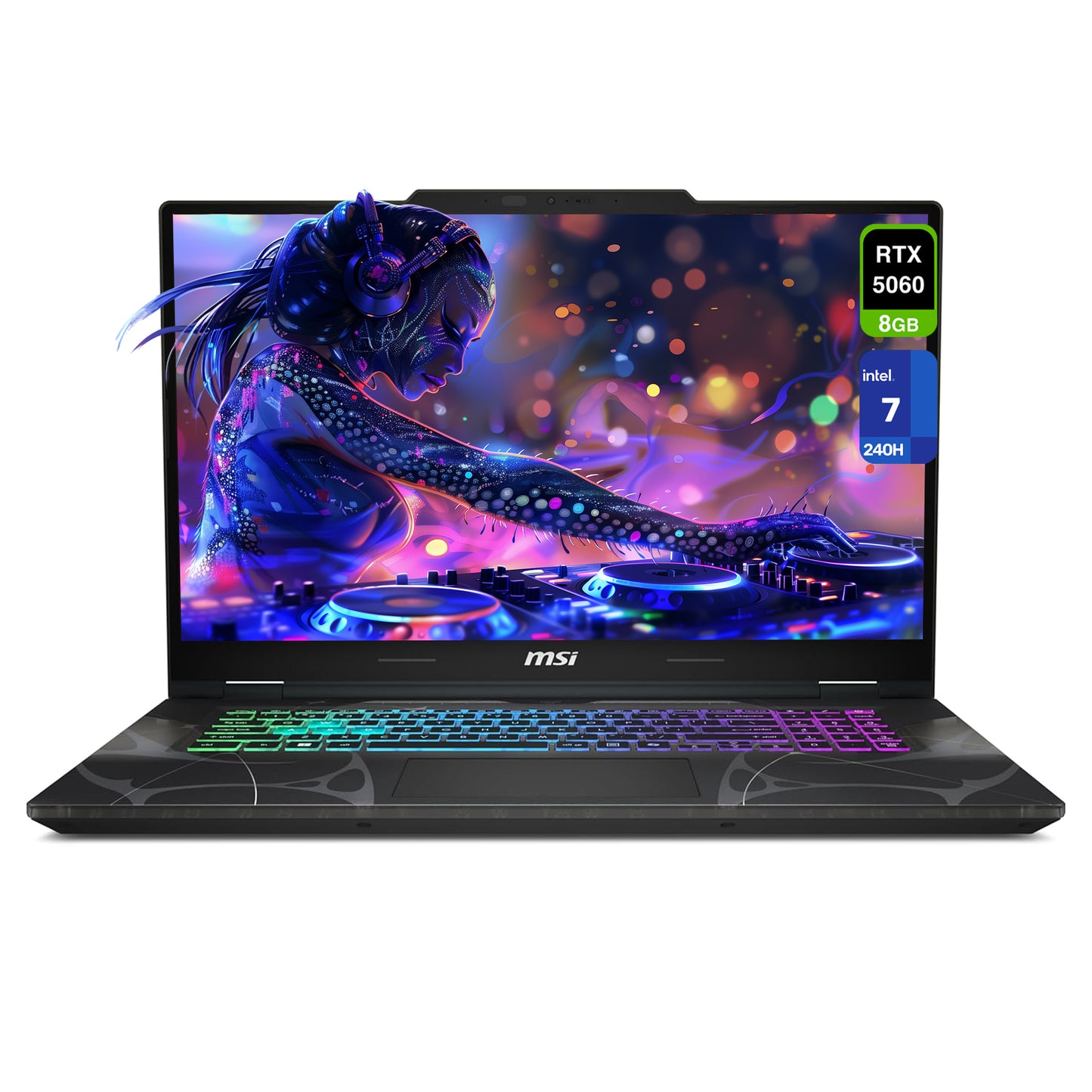MSI Cyborg 17 Gaming Laptop, 7-240H, 17.3" FHD (1920x1080) 144Hz, RTX 5060